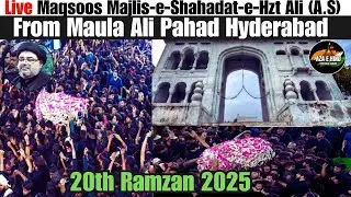 🔴LIVE:ON AZA-E-HIND MAQSOS MAJLIS SHAHADAT-E-MOULA IMAM HZT ALI (A.S) MOULA ALI