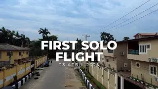 FIRST SOLO DRONE FLIGHT
