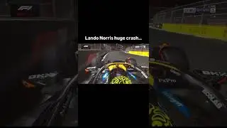 Lando Norris Crash in Saudi Arabian GP Qualifying Q3 2025 #formula1 #mclaren #highlights #jeddah