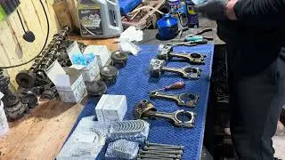 How to change fit piston on the connecting rod Audi TT S3 golf gti R all 2.0 TFSI