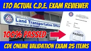 Эксперт по экзамену LTO CDE (английский) для продления водительских прав