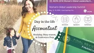 Day in the Life of an Accountant | Studying, Busy Season, & Conference Prep |