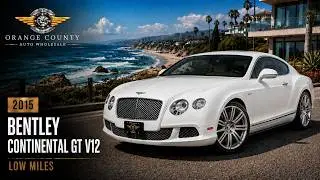 2015 Bentley Continental GT V12 White 28K miles at Orange County Auto Wholesale - Irvine, California