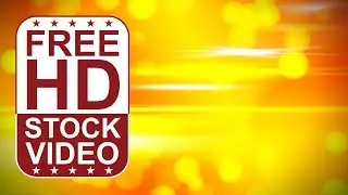 Free Stock Videos &ndash; abstract animated orange yellow background with lens flare and Bokeh