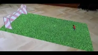 Augmented reality ARCore Unity and Mixamo football animation test - Spain FIFA World Cup 2018