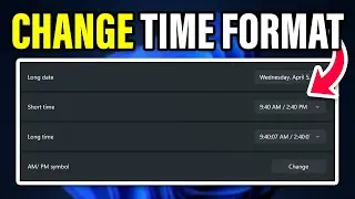 How to Change Time Format in Windows 11 (12 Hour or 24 Hour Clock)