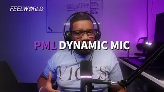 FEELWORLD PM1 dynamic mic, designed for podcasts and game players to record and live streaming.