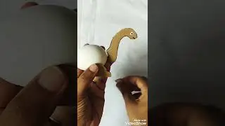 egg shell dinosaur #egg shell crafts #for school kids #easy crafts #instagram #viral #trending #best