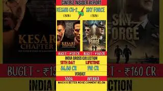 Kesari Chapter 2 VS Sky Force Movie Box Office Collection| Kesari Chapter 2 Day 13 - Collection