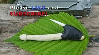 How I Made A Bone Fish Hook -With Only a Leatherman Multi-tool.