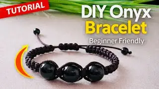 Make This Elegant Onyx Bracelet in Under 10 Minutes