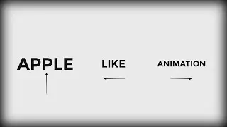 Apple Style Text Animation in DEPTH