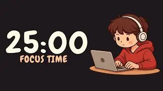 Pomodoro Timer - 25x5 | Silent pomodoro | Mr Permodoro | ADHD Study