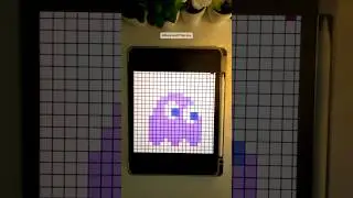 Lavender Pixel Pac-Man 💜 | Day 10/30 Pixel Art Challenge #shorts