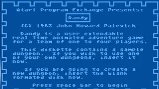 Dandy (1983) - Revisiting a genre godfather on its native hardware