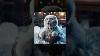 I hate hot summer weather🌞🧊 #cat #catsfilm #troll #funny #cute #jokes