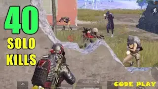 Arcade fun PUBGM match SOLO kill 40 NEW MAX RECORD.