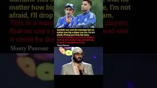 Monty Panesar on Gambhir's Tough Call: The Cricketing Betrayal #shortvideo #shorts #ytshorts #bcci