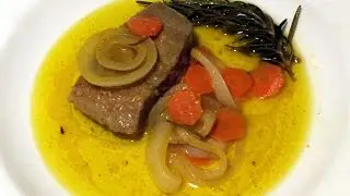 Lomos de atún en escabeche de naranja al estilo de Mariaje