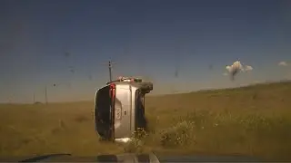 New Mexico State Police flip minivan following hour-long chase