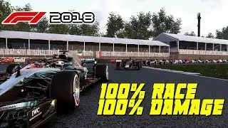 Canadian GP test race highlights !! 100% length 100% Damage F1 2018