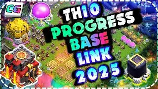 New! TH10 Progress Base and Showcase Base with Link! COC TH10 Funny Troll Base 2025
