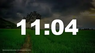 11 minutes 4 seconds [664 secs] clock timer countdown || Alarm Focus