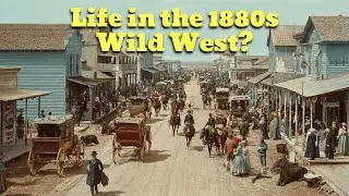 Walk Through the Wild West in the 1880s (AI Reconstruction)