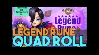 QUAD ROLL! LEGENDARY RUNE EVENT! in SUMMONERS WAR