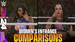 Women's Entrance Comparisons #1: WWE 2K24 - WWE 2K23 #WWE2K24