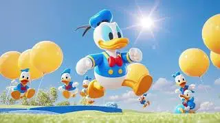 Donald Duck Balloon Hop 2 🎈🦆 | Fun Jump & Dance Kids Song
