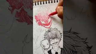 I design my most craziest anime character #anime pen art