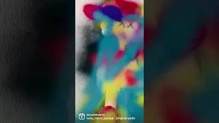 KAWS SPRAY PAINTING!💚💛💙❤️🖤🤍