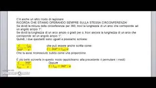 04 Lunghezza arco di circonferenza