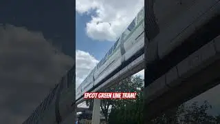 Epcot - Disney and Epcot Green Tram! #disney #tram #trains