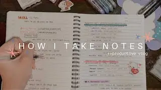 how i take notes + write anaphy notes w/ me (philippines) // study vlog || Hannah Garcia