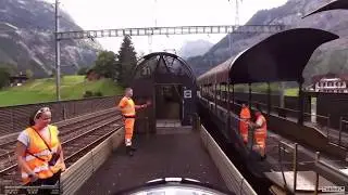 Biking to Kandersteg and boarding in Loetschberg Train
