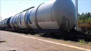 Pociągi na stacji Łowicz Główny oraz upiorne dźwięki cystern 1.08.2018.