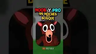 EL NOOB y EL PRO en 99 NOCHES EN EL BOSQUE (ROBLOX)