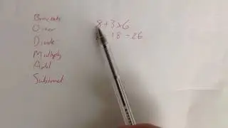 GCSE maths tutorial on BODMAS