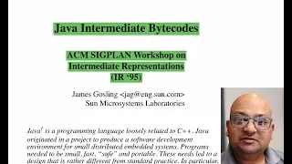 Read a paper: Design of the Java Virtual Machine Instruction Set