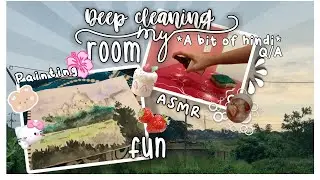 Deep cleaning my room || my first long video ||ft AV RKL