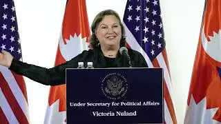 Victoria Nuland speaking on the Press Conference in Nepal