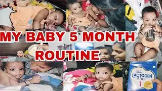 MY BABY 5 MONTH ROUTINE 👶🏻🍼| Neetu Vlogs| Baby Routine|#dailyvlog #neetuvlog #morning  #vlog  #like 