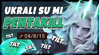 UKRALI SU MI PENTAKILL *NAJTILTING GAME NA SVETU*
