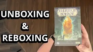 Eldritch Horror: Signs of Carcosa Board Game Expansion Unboxing & Reboxing - What's in the Box?