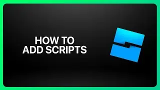 How To Add Scripts in Roblox Studio ! Tutorial