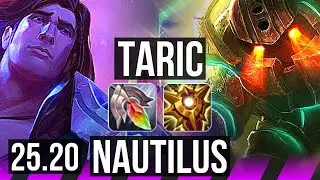TARIC & Yunara vs NAUTILUS & Kai'Sa (SUP) | Rank 1 Taric, 2/2/31, 500+ games | KR Challenger | 25.20