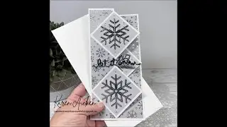 Snowflake Diamond Z-Fold Card #shorts