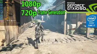 Assassin's Creed Shadows on GTX 1050 | 1080p, 720p, FSR Frame Generation